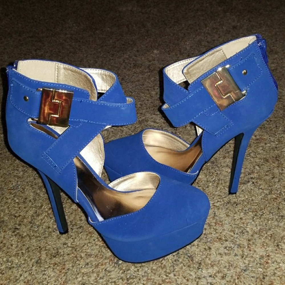 5in Navy Blue heels